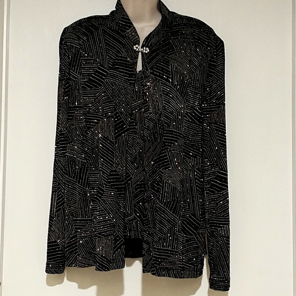 R & M Richards Tops - R&M Richard Lycra blouse long sleeve size 18